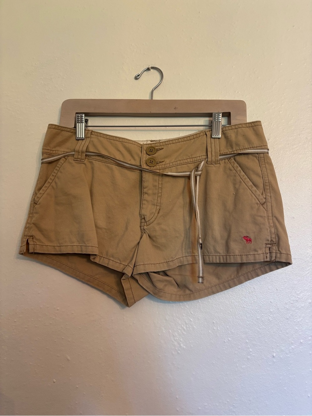 Abercrombie and fitch Classic Tan Women's Cotton Shorts